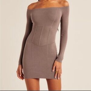 Abercrombie Off The Shoulder Corset Mini Dress NWT